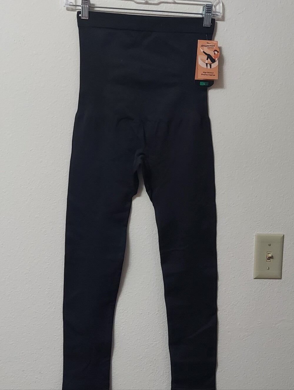 NWT Shapermint Black High-Waisted Shaping Leggings Size Large